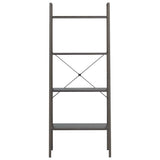 Vidaxl opbergmeubel met 4 schappen 56x35x140 cm zwart