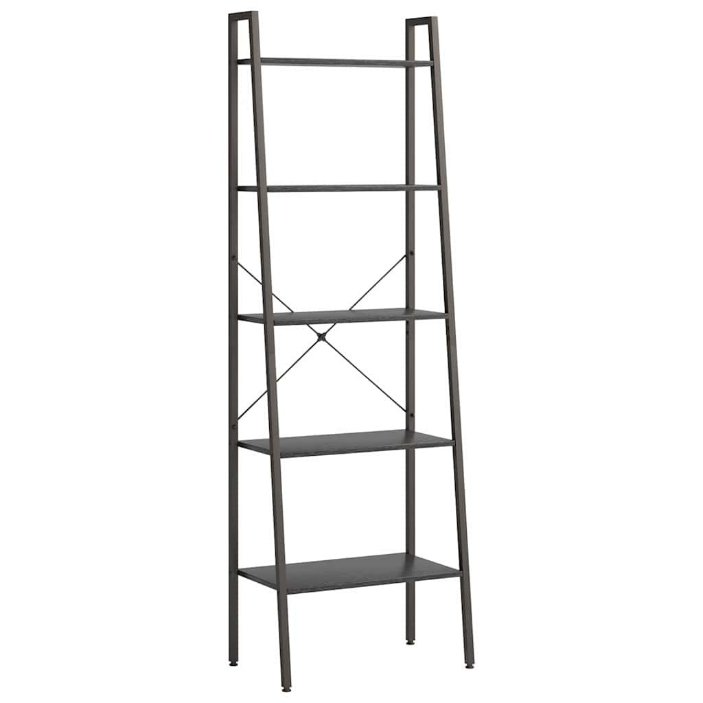 Vidaxl opbergmeubel met 5 lagen 56x35x174 cm zwart