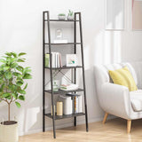 Vidaxl opbergmeubel met 5 lagen 56x35x174 cm zwart