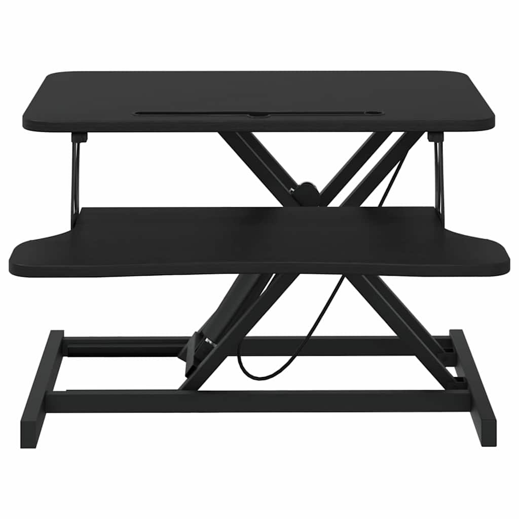 Vidaxl bureau verstelbaar 60x40x(13-41,5) cm staal en bewerkt hout