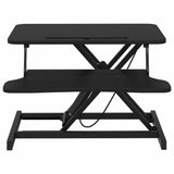 Vidaxl bureau verstelbaar 60x40x(13-41,5) cm staal en bewerkt hout