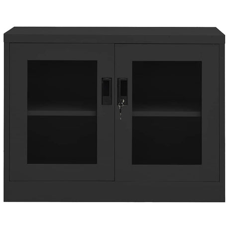 Vidaxl kantoorkast 90x40x70 cm staal antracietkleurig