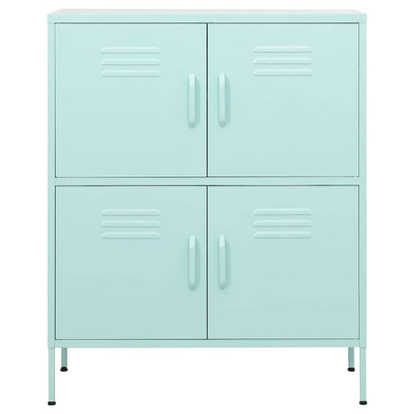 Vidaxl opbergkast 80x35x101,5 cm staal mint