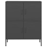 Vidaxl opbergkast 80x35x101,5 cm staal antracietkleurig