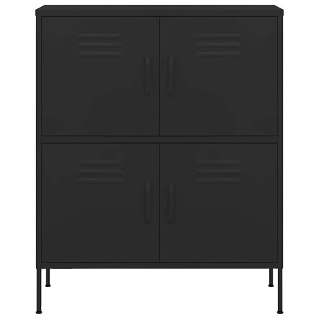 Vidaxl opbergkast 80x35x101,5 cm staal zwart