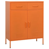 Vidaxl opbergkast 80x35x101,5 cm staal oranje