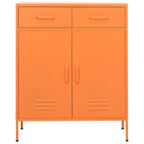 Vidaxl opbergkast 80x35x101,5 cm staal oranje