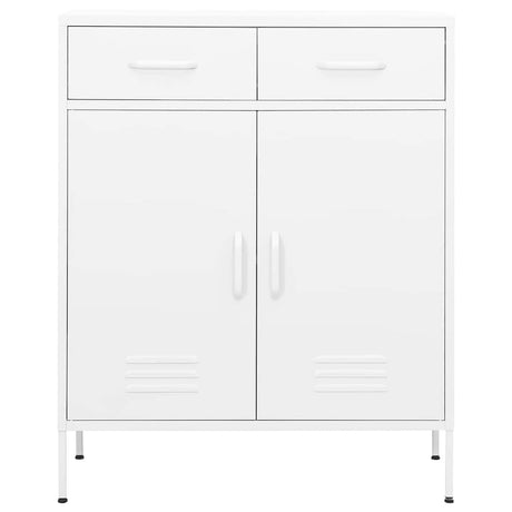 Vidaxl opbergkast 80x35x101,5 cm staal wit