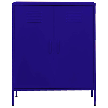 Vidaxl opbergkast 80x35x101,5 cm staal marineblauw