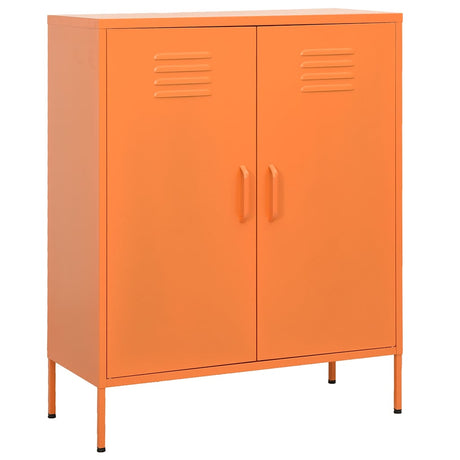 Vidaxl opbergkast 80x35x101,5 cm staal oranje