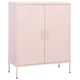 Vidaxl opbergkast 80x35x101,5 cm staal roze
