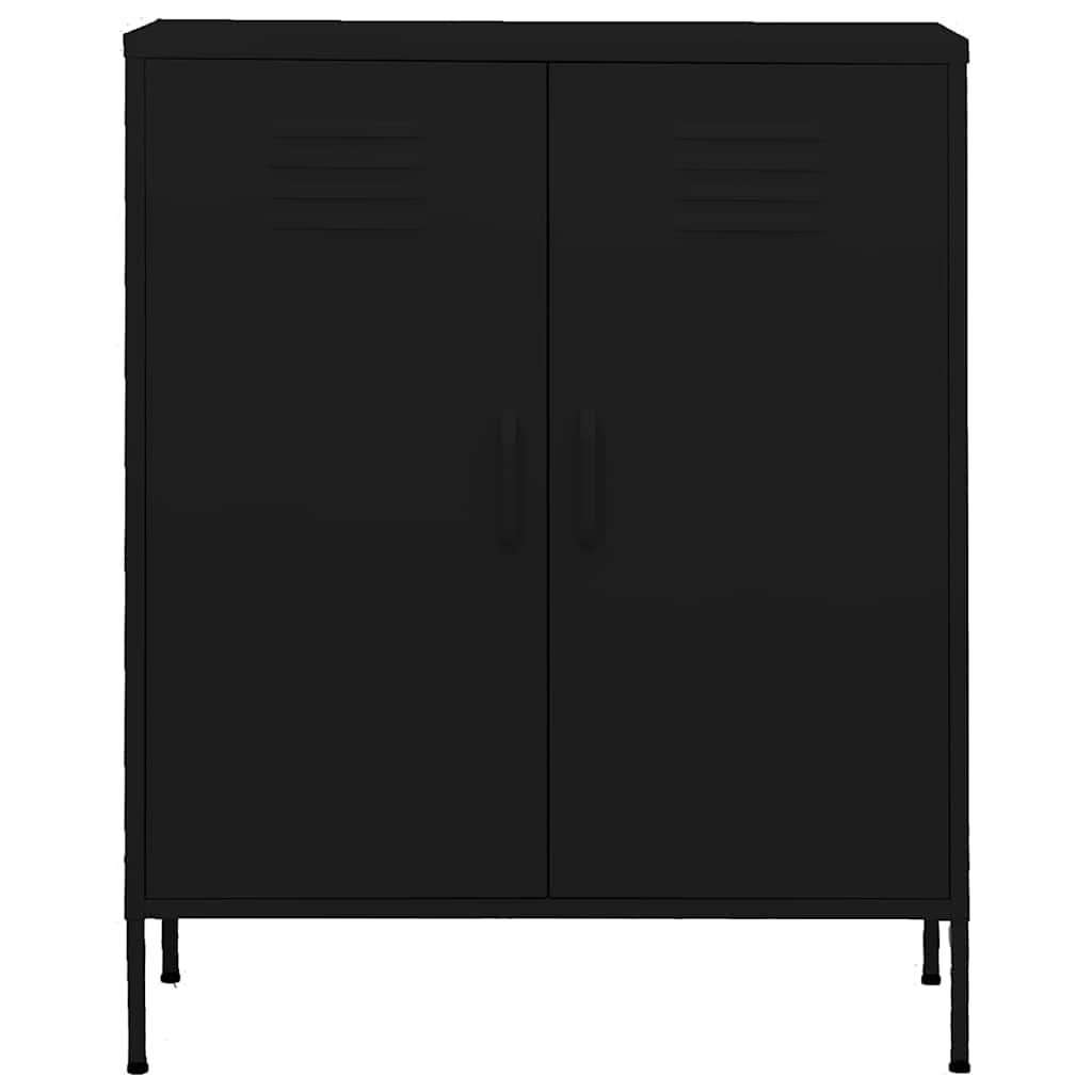 Vidaxl opbergkast 80x35x101,5 cm staal zwart