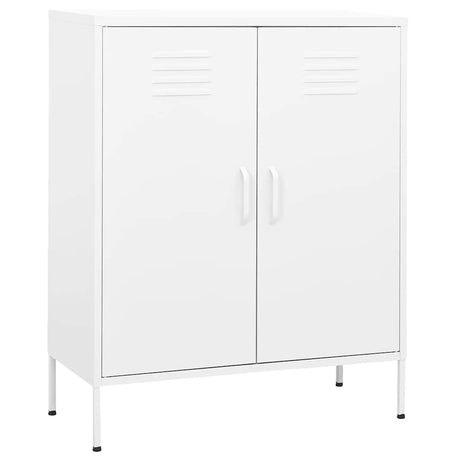 Vidaxl opbergkast 80x35x101,5 cm staal wit