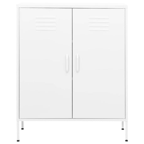 Vidaxl opbergkast 80x35x101,5 cm staal wit