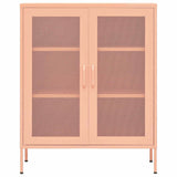 Vidaxl opbergkast 80x35x101,5 cm staal roze