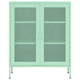 Vidaxl opbergkast 80x35x101,5 cm staal mint