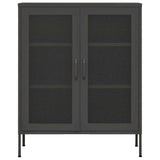 Vidaxl opbergkast 80x35x101,5 cm staal antracietkleurig