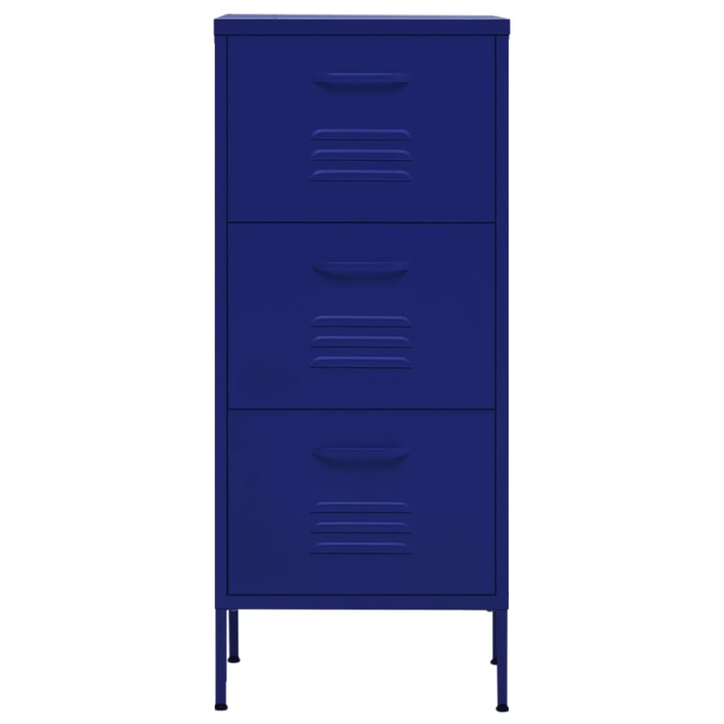 Vidaxl opbergkast 42,5x35x101,5 cm staal marineblauw