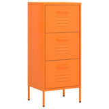 Vidaxl opbergkast 42,5x35x101,5 cm staal oranje