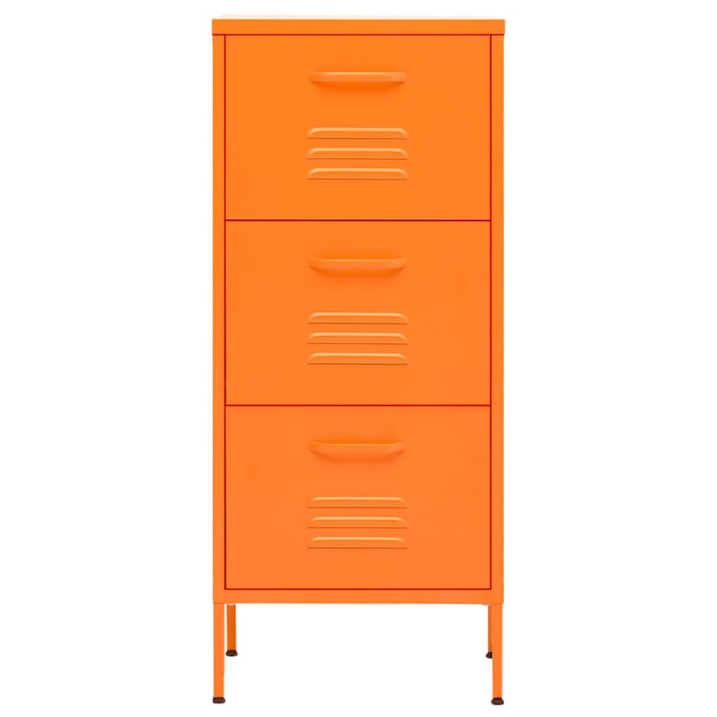Vidaxl opbergkast 42,5x35x101,5 cm staal oranje