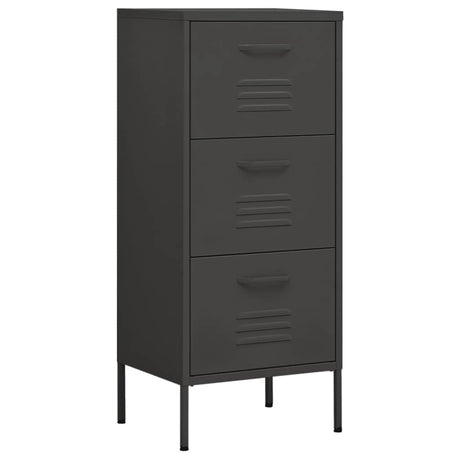 Vidaxl opbergkast 42,5x35x101,5 cm staal antracietkleurig