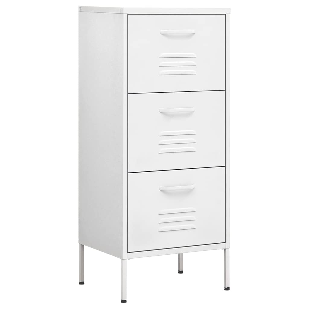 Vidaxl opbergkast 42,5x35x101,5 cm staal wit