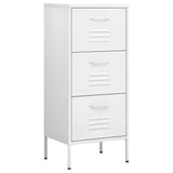 Vidaxl opbergkast 42,5x35x101,5 cm staal wit
