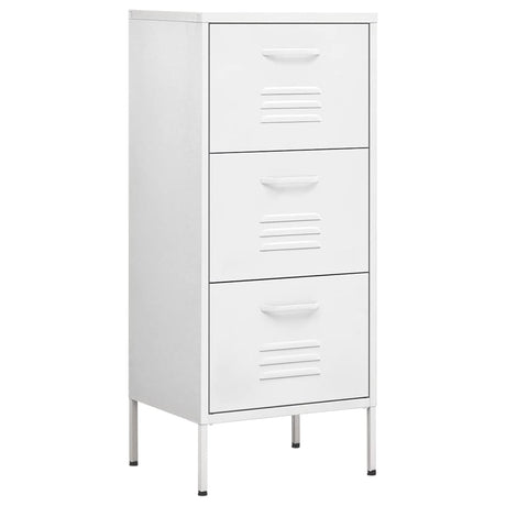 Vidaxl opbergkast 42,5x35x101,5 cm staal wit