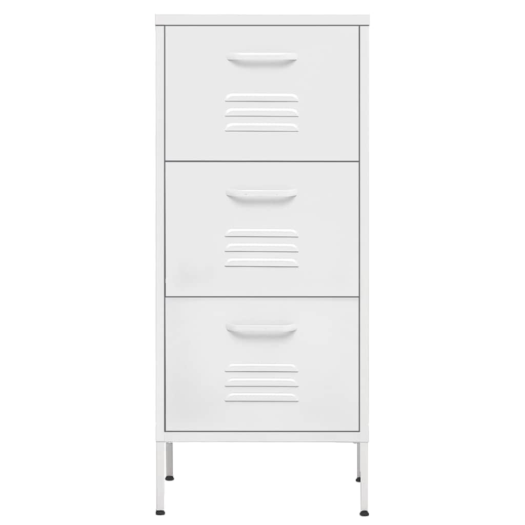 Vidaxl opbergkast 42,5x35x101,5 cm staal wit