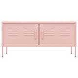 Vidaxl tv-meubel 105x35x50 cm staal roze
