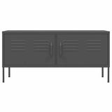 Vidaxl tv-meubel 105x35x50 cm staal antracietkleurig