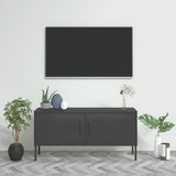 Vidaxl tv-meubel 105x35x50 cm staal antracietkleurig