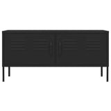 Vidaxl tv-meubel 105x35x50 cm staal zwart