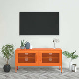 Vidaxl tv-meubel 105x35x50 cm staal oranje