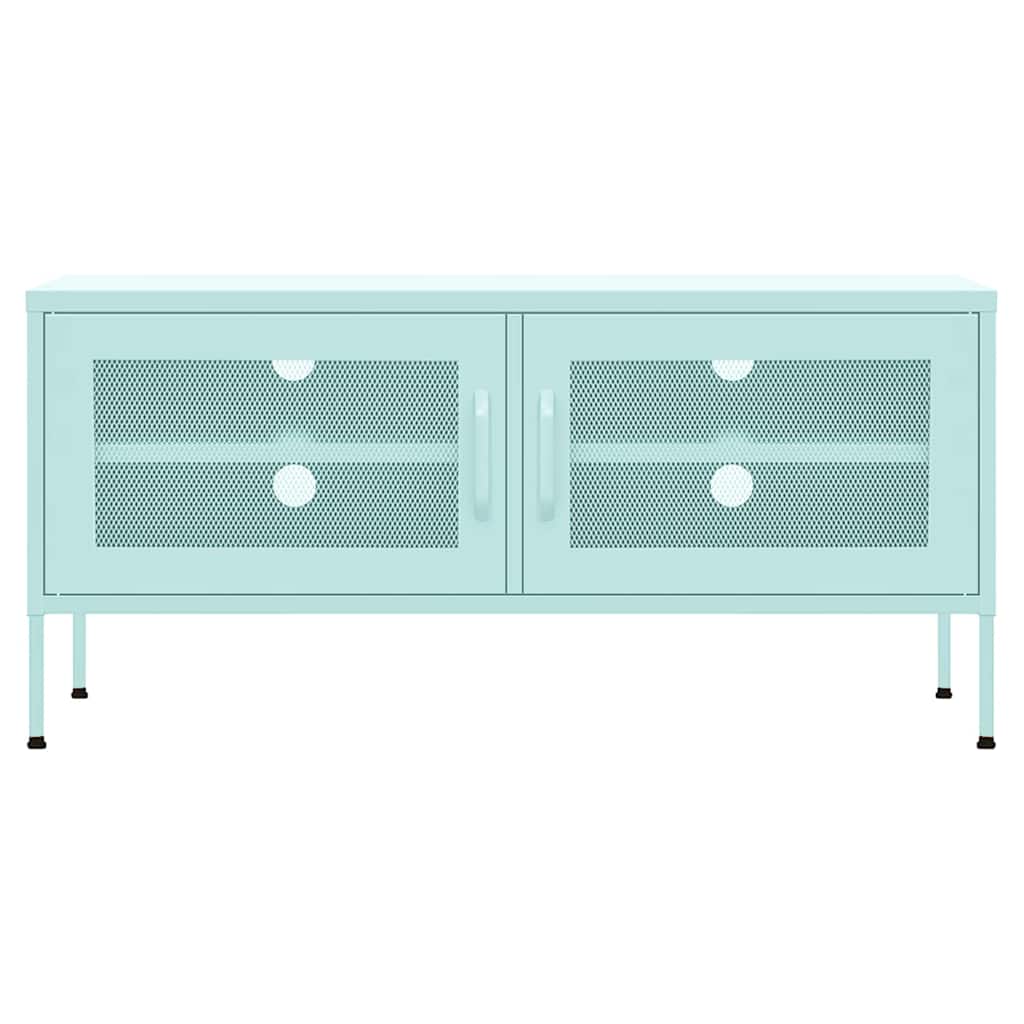 Vidaxl tv-meubel 105x35x50 cm staal mintkleurig