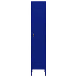 Vidaxl lockerkast 35x46x180 cm staal marineblauw