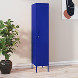 Vidaxl lockerkast 35x46x180 cm staal marineblauw