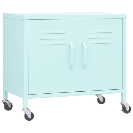 Vidaxl opbergkast 60x35x56 cm staal mint