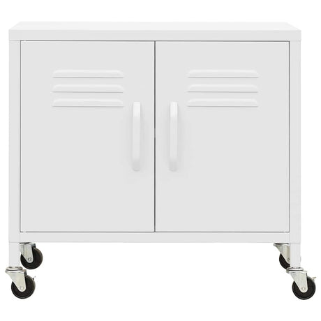 Vidaxl opbergkast 60x35x56 cm staal wit