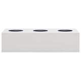 Vidaxl Office Flower Box 90x40x23 cm Stahl hellgrau