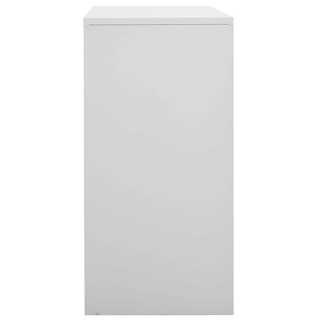 Vidaxl lockerkast 90x45x92,5 cm staal lichtgrijs