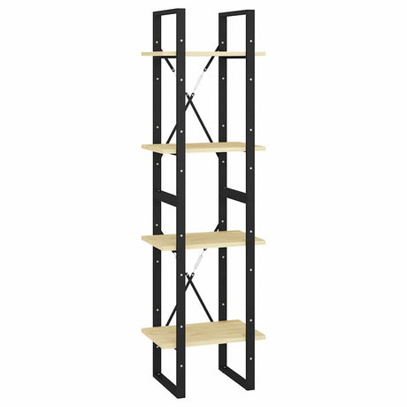 Vidaxl boekenkast met 4 schappen 40x30x140 cm massief grenenhout