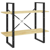 Vidaxl boekenkast met 2 schappen 80x30x70 cm massief grenenhout