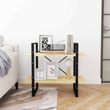 Vidaxl boekenkast met 2 schappen 80x30x70 cm massief grenenhout