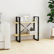 Vidaxl boekenkast met 2 schappen 80x30x70 cm massief grenenhout