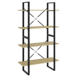 Vidaxl boekenkast met 4 schappen 80x30x140 cm spaanplaat sonoma eiken