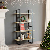 Vidaxl boekenkast met 4 schappen 80x30x140 cm spaanplaat sonoma eiken