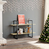 Vidaxl boekenkast met 2 schappen 100x30x70 cm spaanplaat sonoma eiken