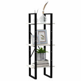 Vidaxl boekenkast met 3 schappen 40x30x105 cm massief grenenhout wit