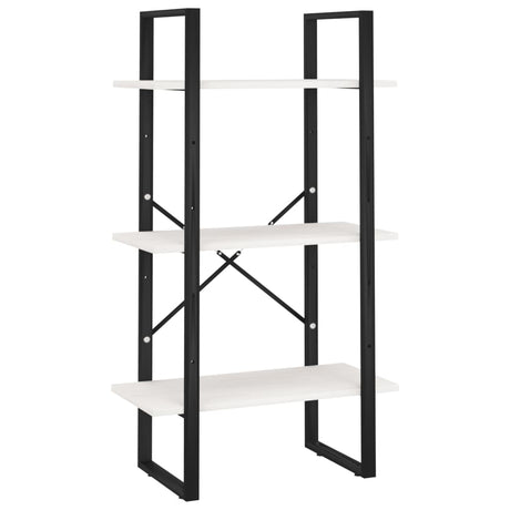 Vidaxl opbergrek 60x30x105 cm massief grenenhout wit